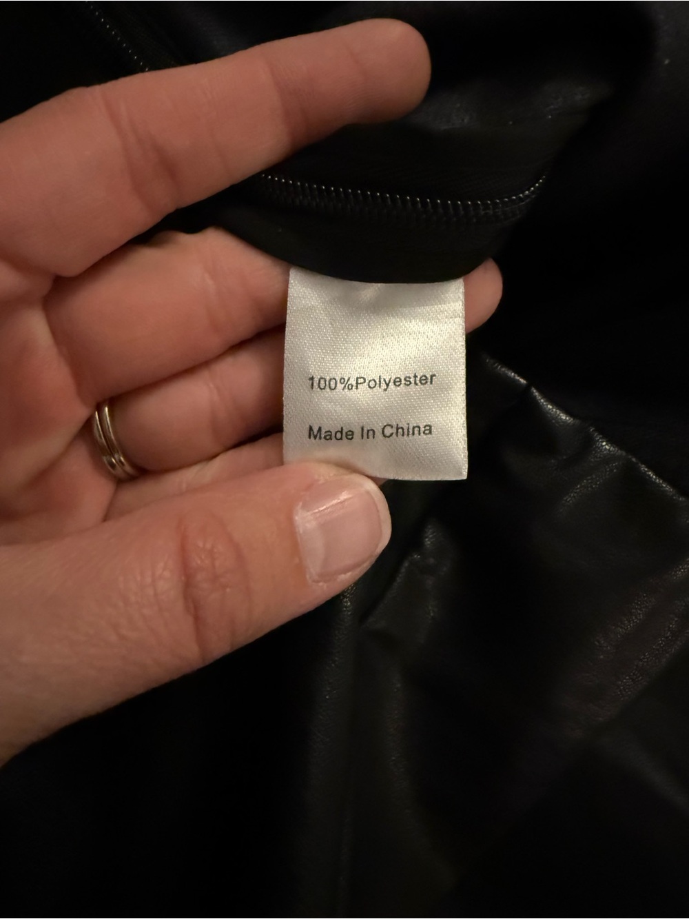 Tuckernuck Ashford black faux leather cropped flares, size L - Picture 8 of 9